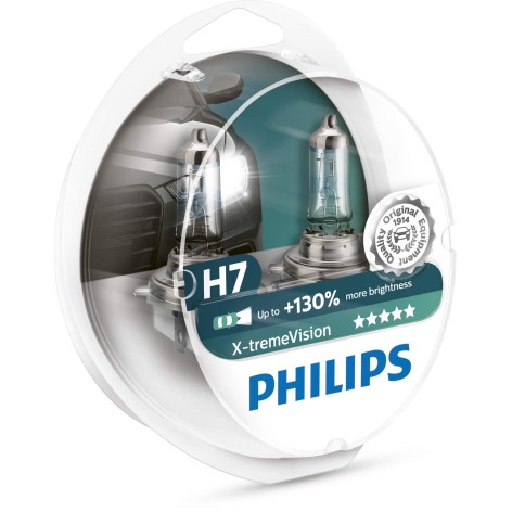 Philips H7 X-treme Vision 12V 55W Globe Set
