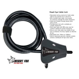 Desert Fox Hawk Eye Cable lock for Soft Luggage