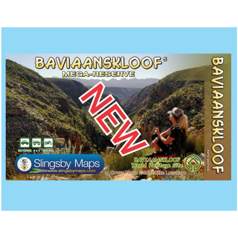 Slingsby Map South Africa Baviaanskloof Laminated Edition 5 
