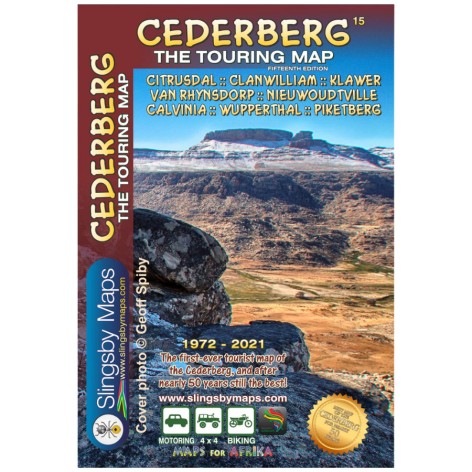 Slingsby Map - South Africa Cederberg Touring (Laminated) (Edition 15)