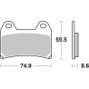 SBS Brake Pad Front KTM 1050/1190/1290