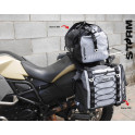 Water & Dust Proof Motorcycle Soft Saddle Pannier Bags: Desert Fox Storm 700