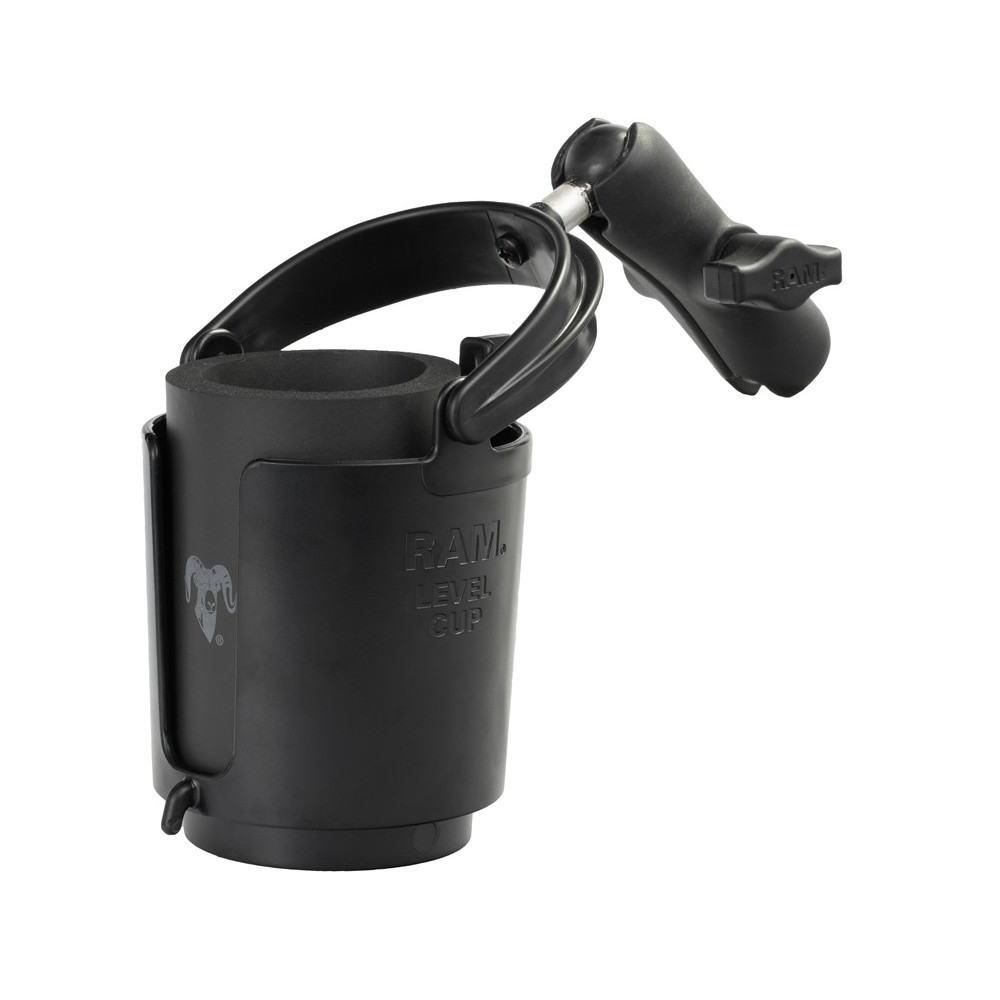 RAM Level Cup Holder with Double Socket Arm